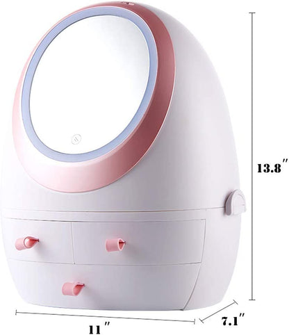 GlamHub - Cosmetische spiegel organizer 